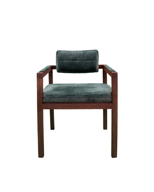 Box Frame Fabric Hardwood Chair