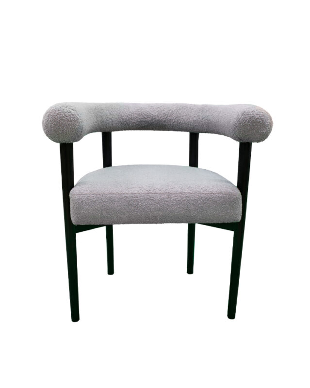 Tube Back Fabric Hardwood Chair