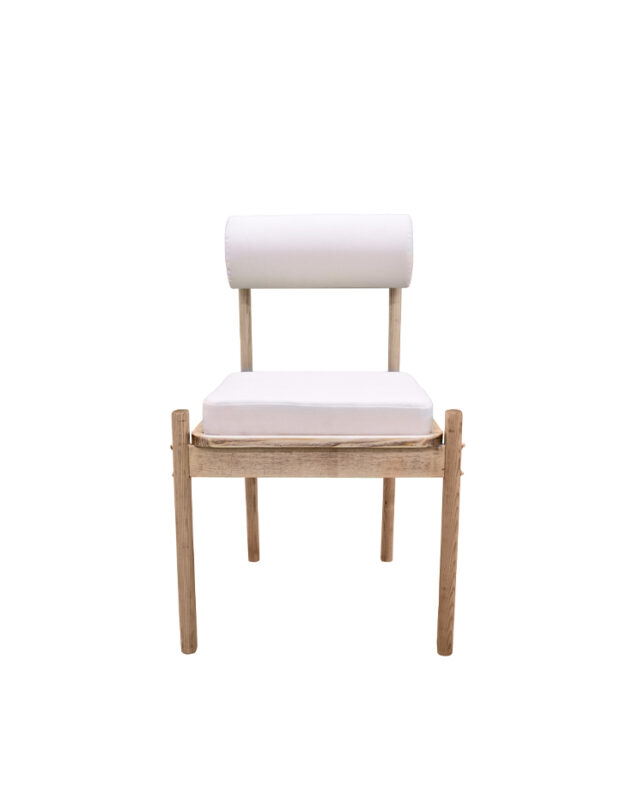 Tube Back Hardwood Chair