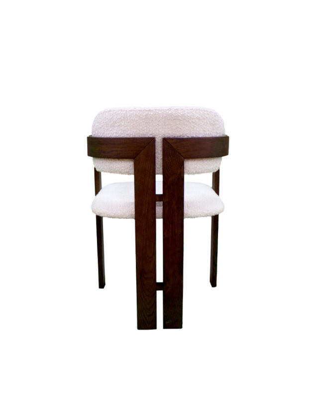 Wide Back Fabric Hardwood Chair | CH042