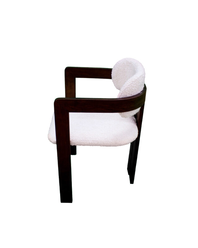 Wide Back Fabric Hardwood Chair | CH042