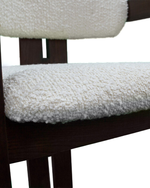 Wide Back Fabric Hardwood Chair | CH042