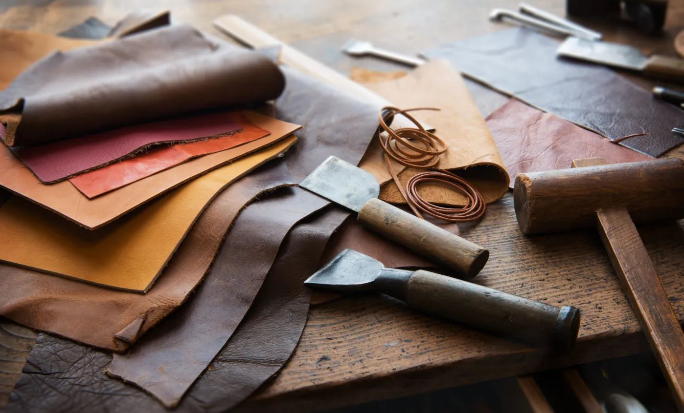 Leather Cutting and Stitching