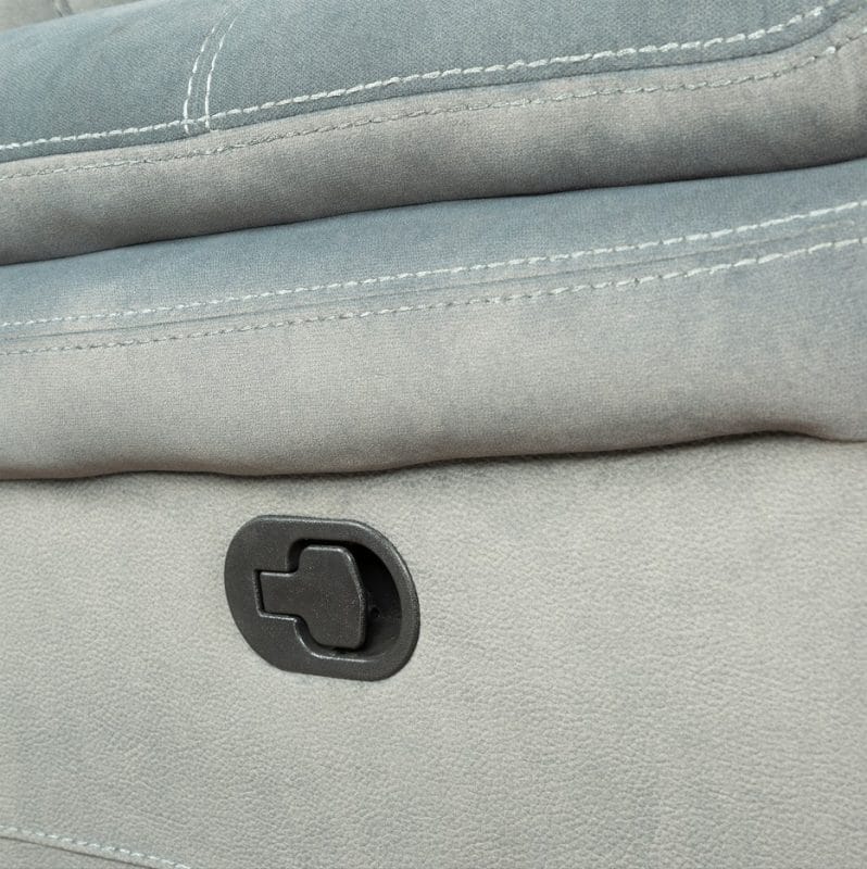 Fabric Reclining 2-Seater Sofa with Center Console and Cup Holders | MS003A