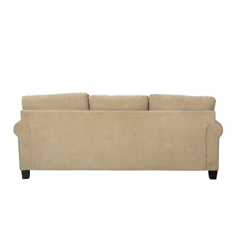 Rounded Arm 3-Seater Sofa with Straight Cushion Profile | TSF003B