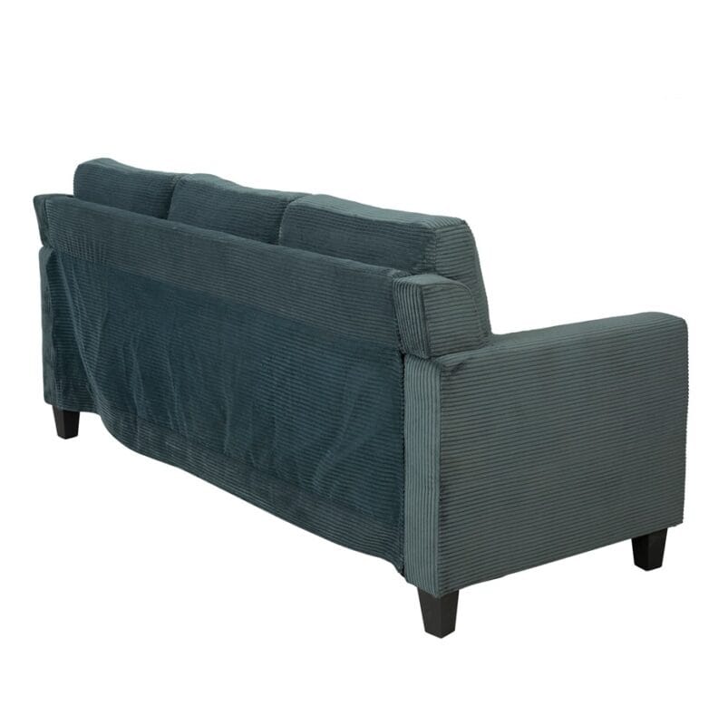 Corduroy Texture 3-Seater Sofa with Linear Arm Design | TSF004B