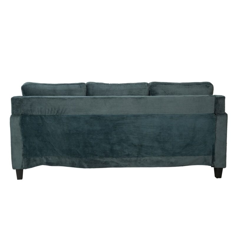 Corduroy Texture 3-Seater Sofa with Linear Arm Design | TSF004B