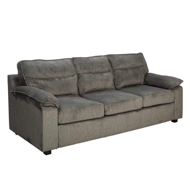 Plush Textured Fabric 3-Seater Sofa with Soft Arm Cushions | TSF001B
