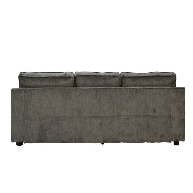 Plush Textured Fabric 3-Seater Sofa with Soft Arm Cushions | TSF001B