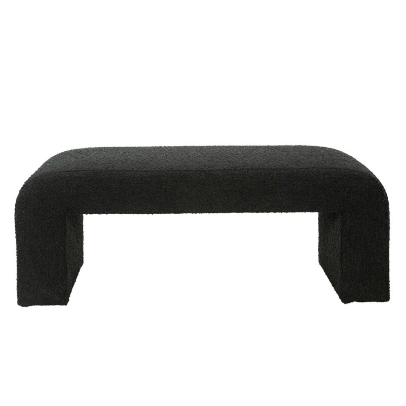 Textured Bouclé Bench with Arched Silhouette | TBE002