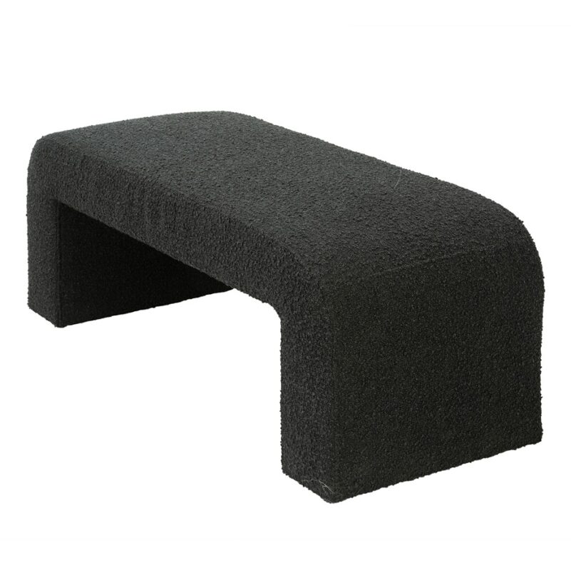 Textured Bouclé Bench with Arched Silhouette | TBE002