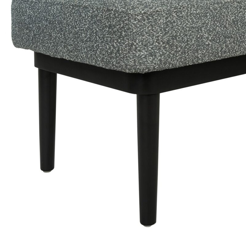 Tufted Fabric Bench with Solid Wood Tapered Legs | TBE003