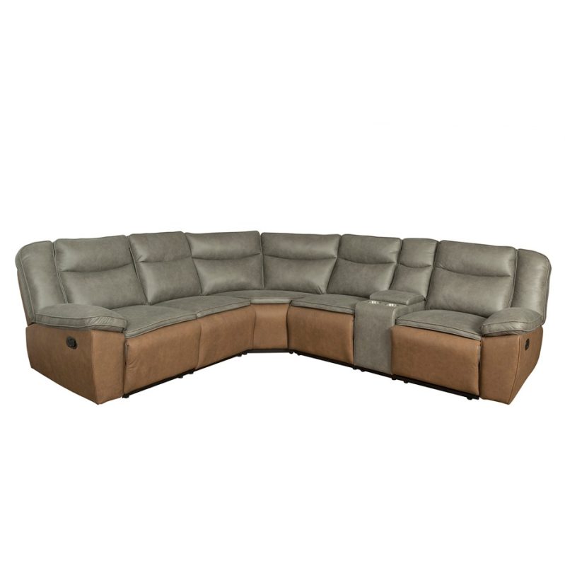 DualTone Balance Manual Reclining Sectional Sofa | MSF009