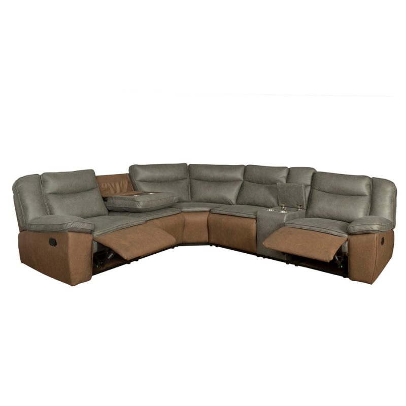 DualTone Balance Manual Reclining Sectional Sofa | MSF009
