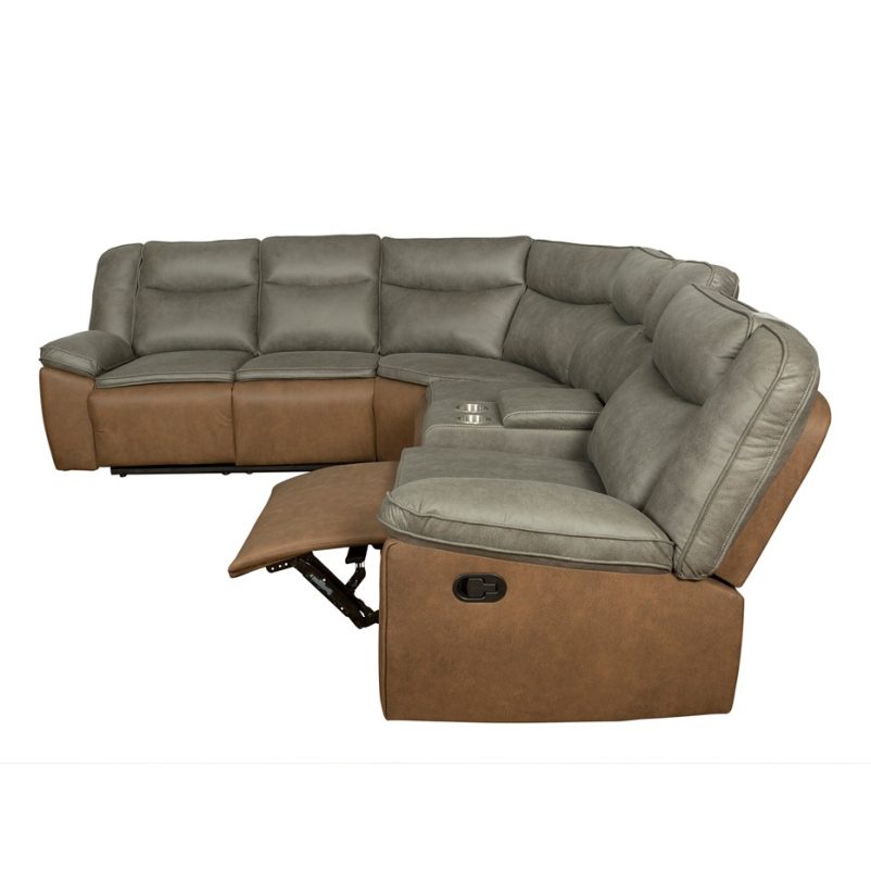 DualTone Balance Manual Reclining Sectional Sofa | MSF009