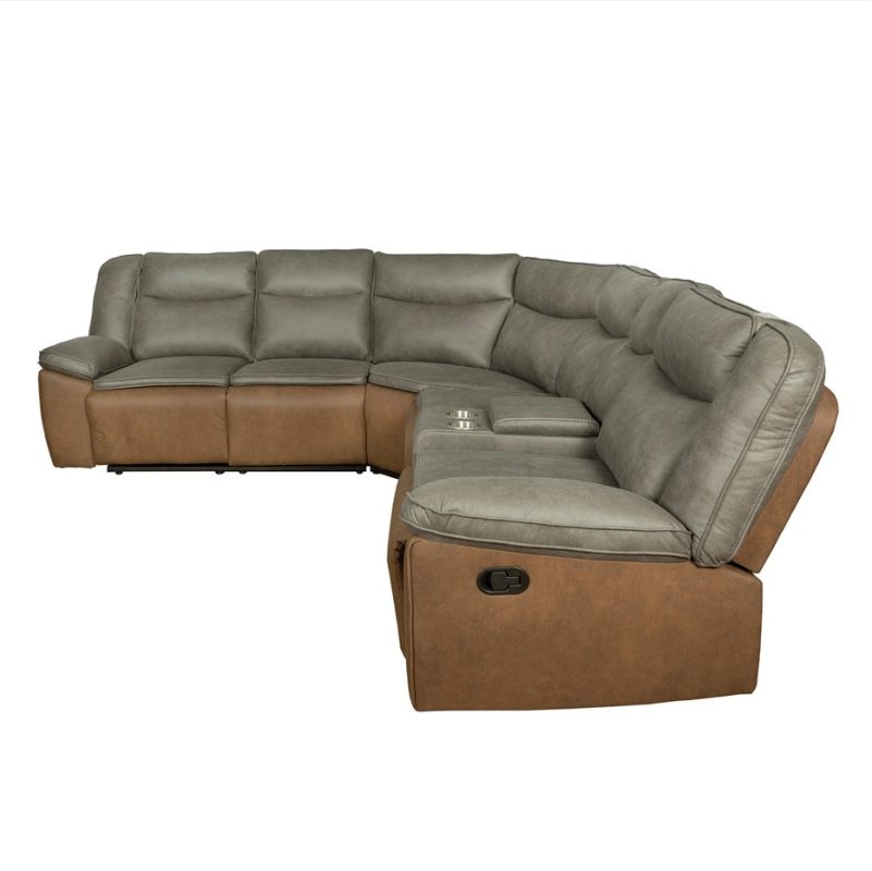 DualTone Balance Manual Reclining Sectional Sofa | MSF009