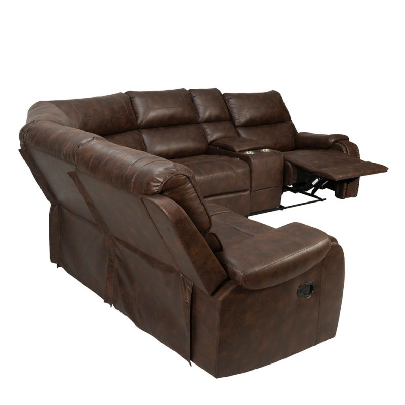 HeritageTouch Manual Reclining Sectional Sofa | MSF008