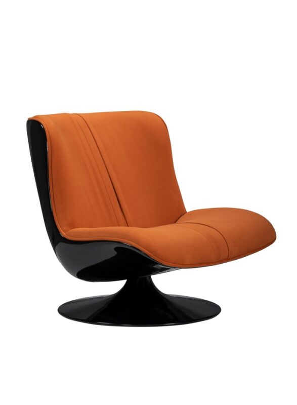 CurvaForm Swivel Lounge Chair with Sculpted Shell | TOC003