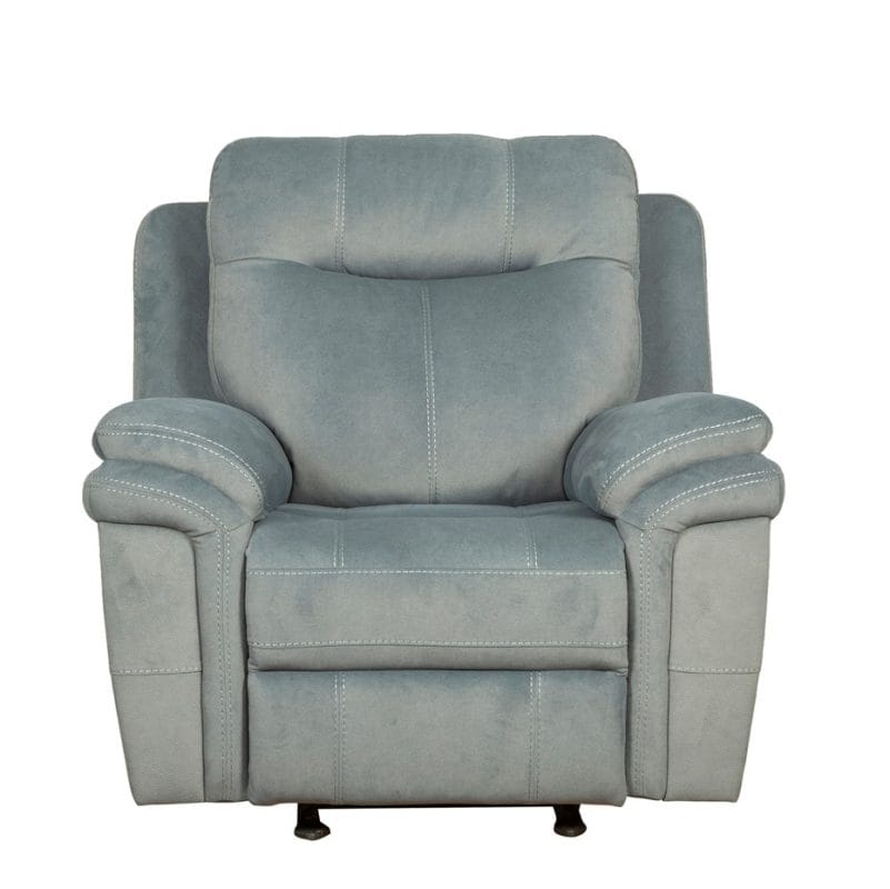 Fabric Recliner Chair with Double Arm Cushion and Contrast Stitching | MR003