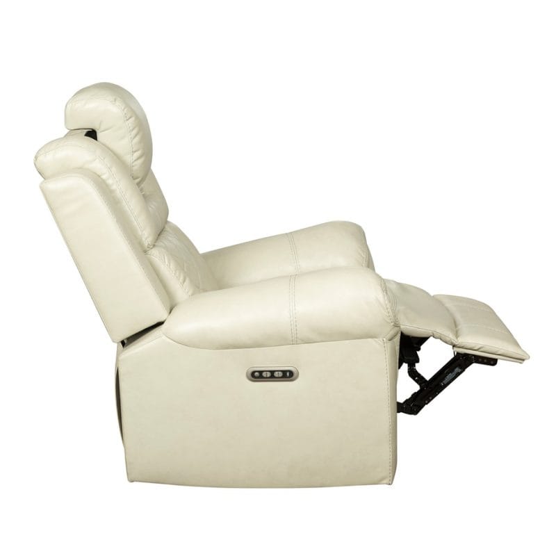 Faux Leather Power Recliner Chair with Adjustable Headrest and Quilted Back | MR004