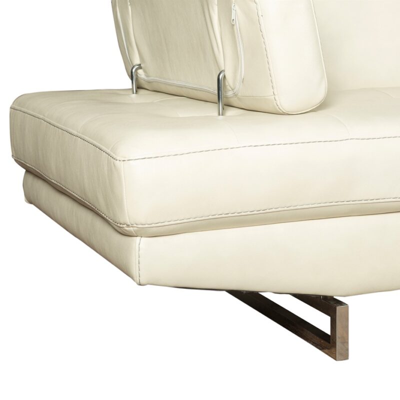Angular Leather Sectional Sofa with Adjustable Headrests | TSM001