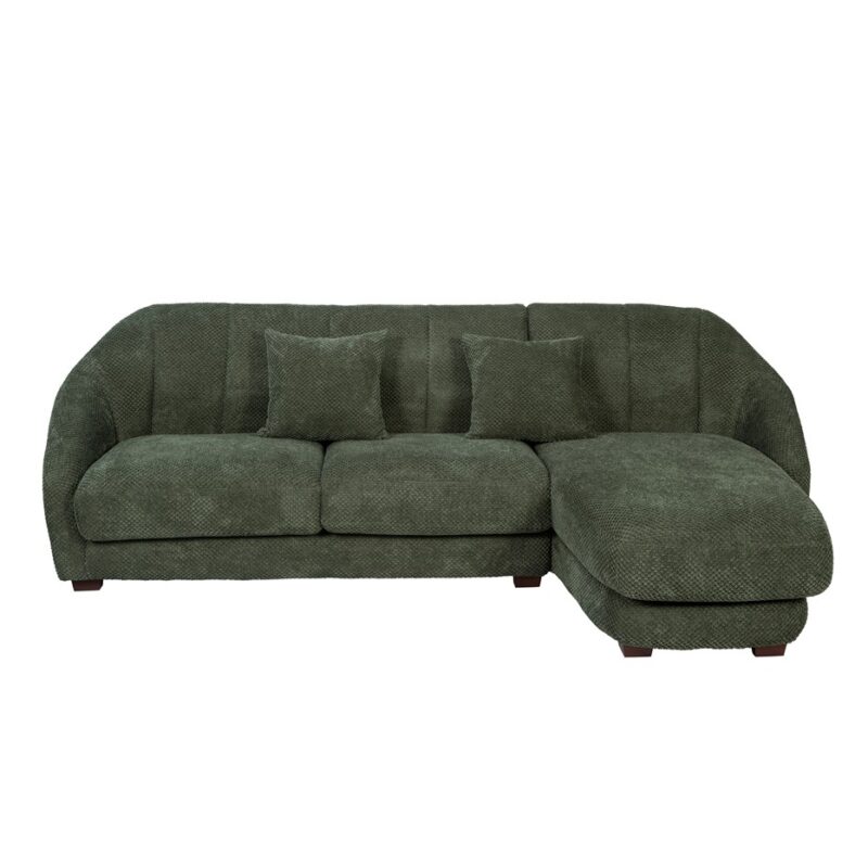 Rounded Corner Sectional Sofa with Deep Cushion Base | TSM003