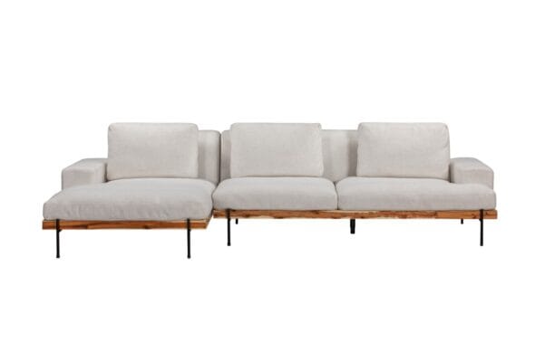 Linear Frame Sectional Sofa with Solid Wood Base | TSM004