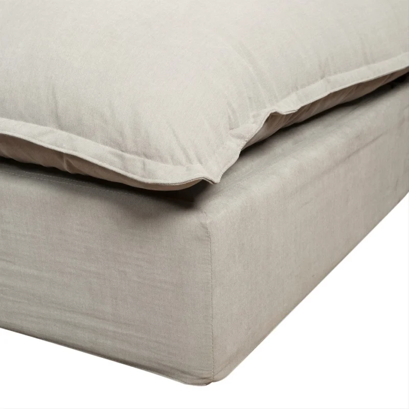 FeatherSoft Modular Sectional Sofa with Relaxed Linen Texture | TSM008