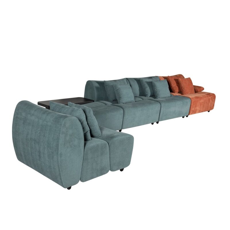 DualForm Modular Sectional Sofa with Integrated Lounge Platform | TSM009