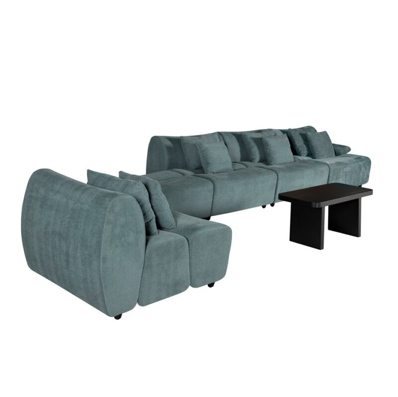DualForm Modular Sectional Sofa with Integrated Lounge Platform | TSM009