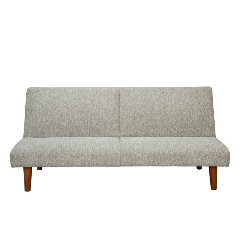 Rectangular Fabric Convertible Sofa Bed with Wooden Legs | MSB001