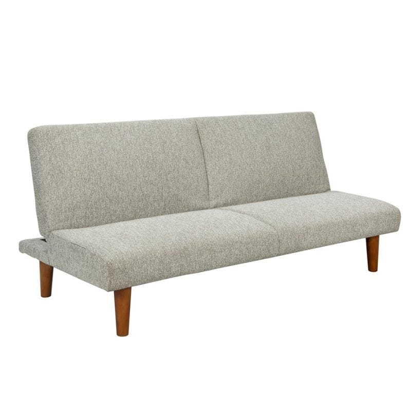 Rectangular Fabric Convertible Sofa Bed with Wooden Legs | MSB001