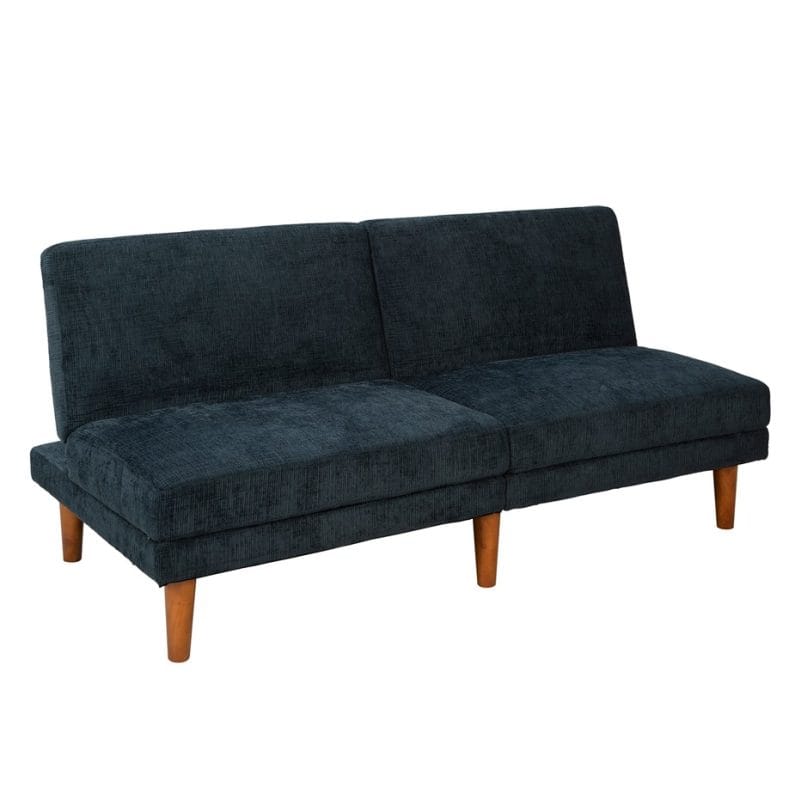 Velvet Upholstered Convertible Sofa Bed with Wooden Legs | MSB002