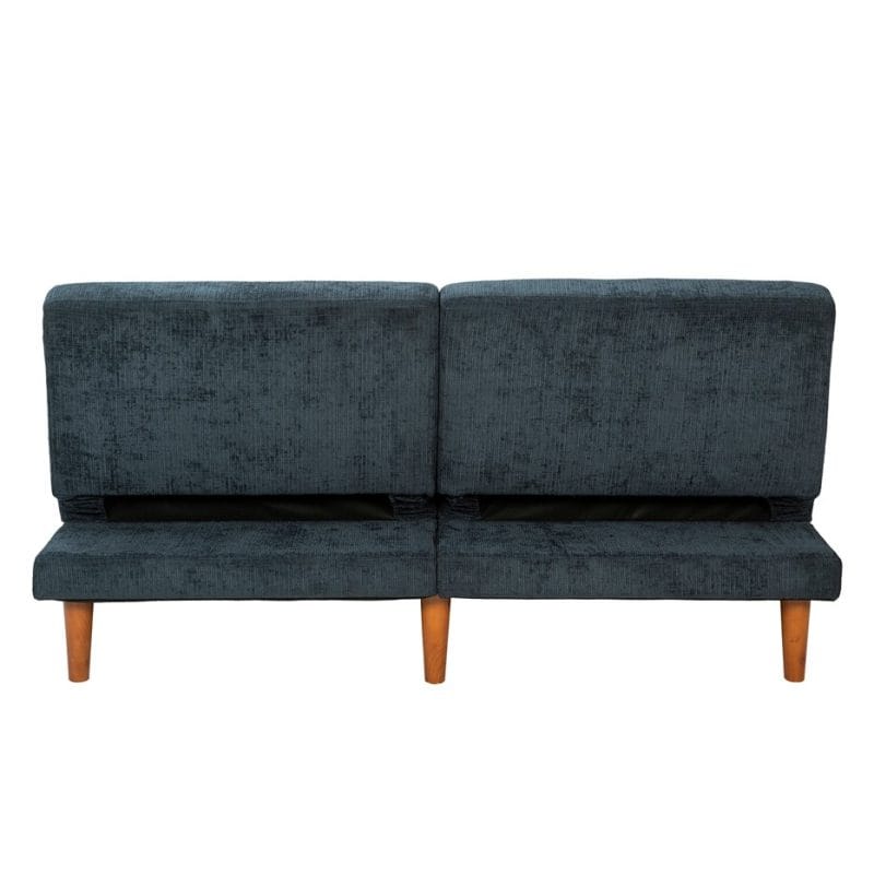 Velvet Upholstered Convertible Sofa Bed with Wooden Legs | MSB002