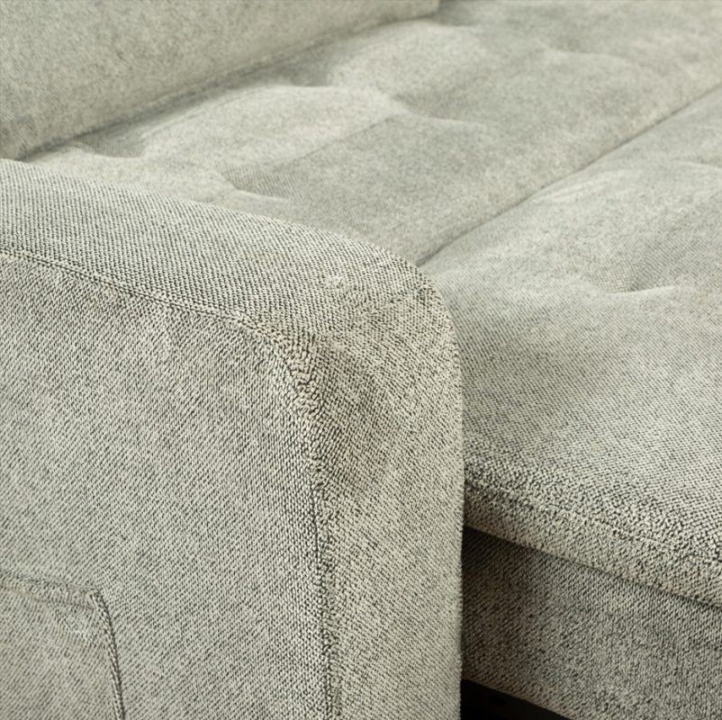 Textured Fabric Pull-out Sofa Bed with USB Charging Port | MSB005