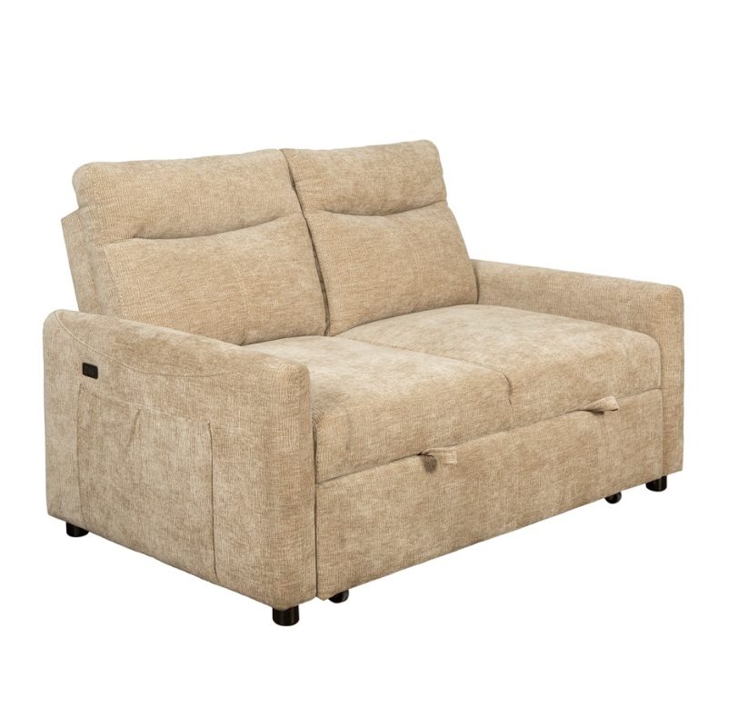 Compact Form Fabric Pull-out Sofa Bed | MSB007