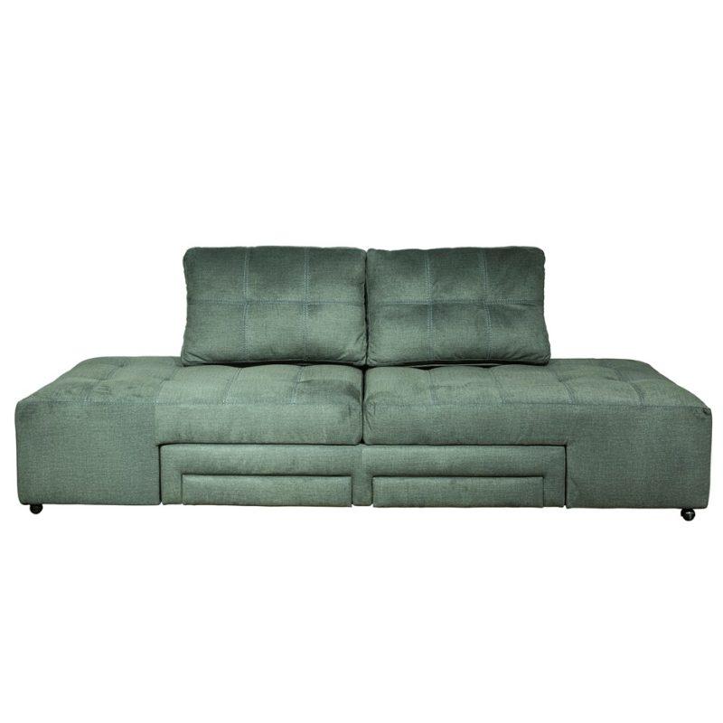 Textured Weave Fabric Sofa Bed with Storage | MSB008