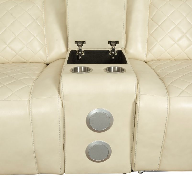 Tri-Motion Leather Reclining Sectional Sofa | MSF002