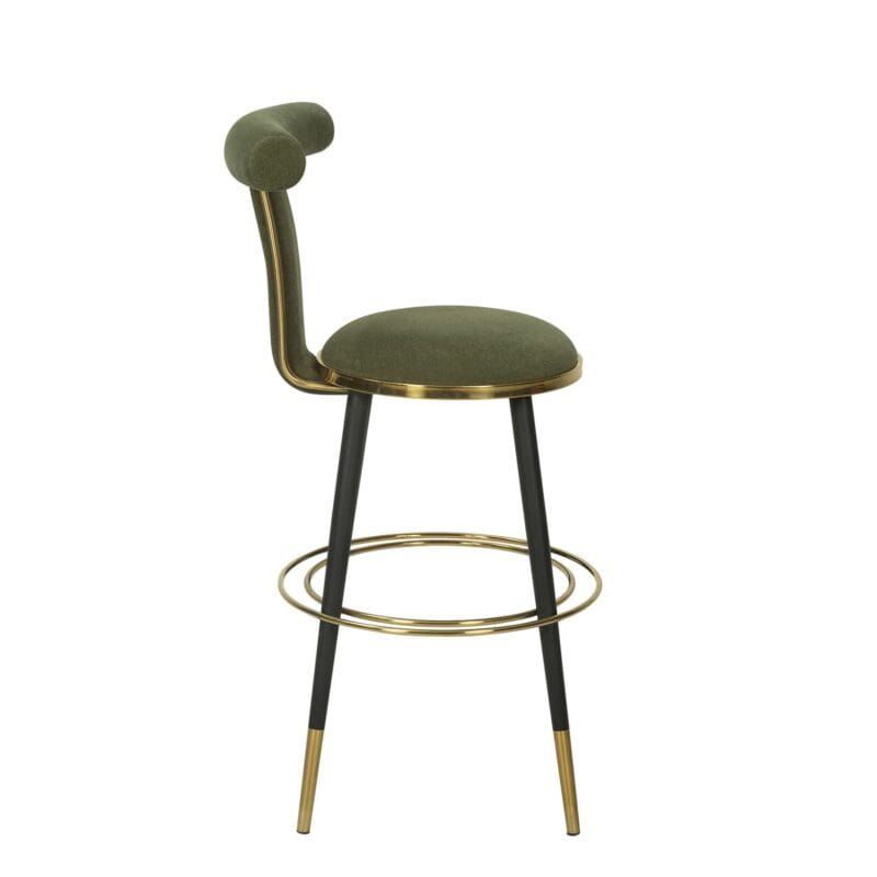 Iron Bar Chair with Circular Footrest Support Frame | BC014