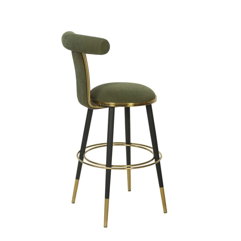 Iron Bar Chair with Circular Footrest Support Frame | BC014