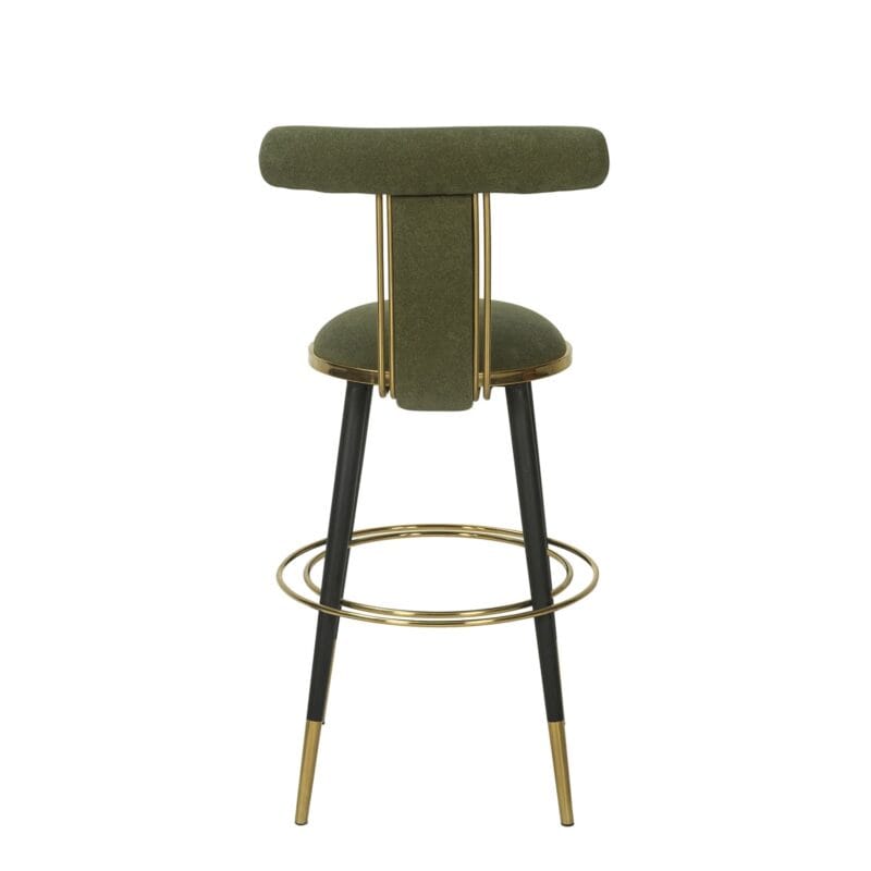 Iron Bar Chair with Circular Footrest Support Frame | BC014