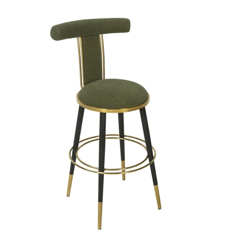 Iron Bar Chair with Circular Footrest Support Frame | BC014