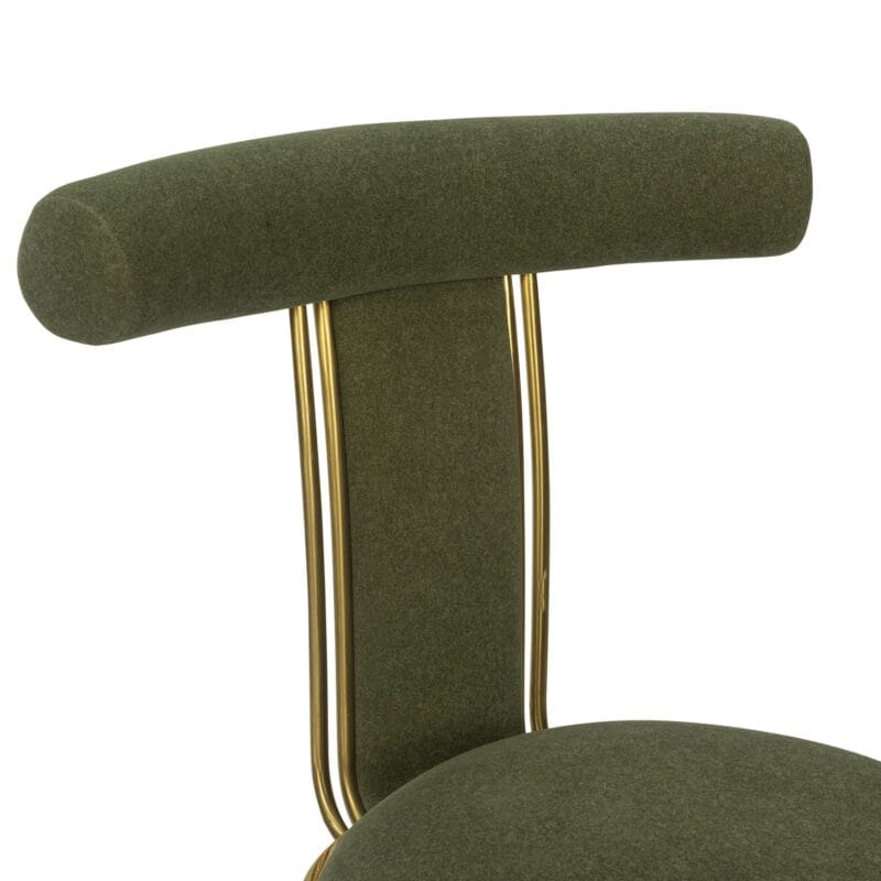 Iron Bar Chair with Circular Footrest Support Frame | BC014