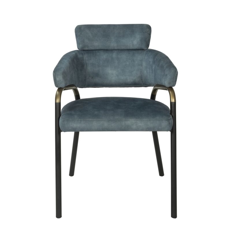 Iron Dining Chair with Arched Support Arms | CH039