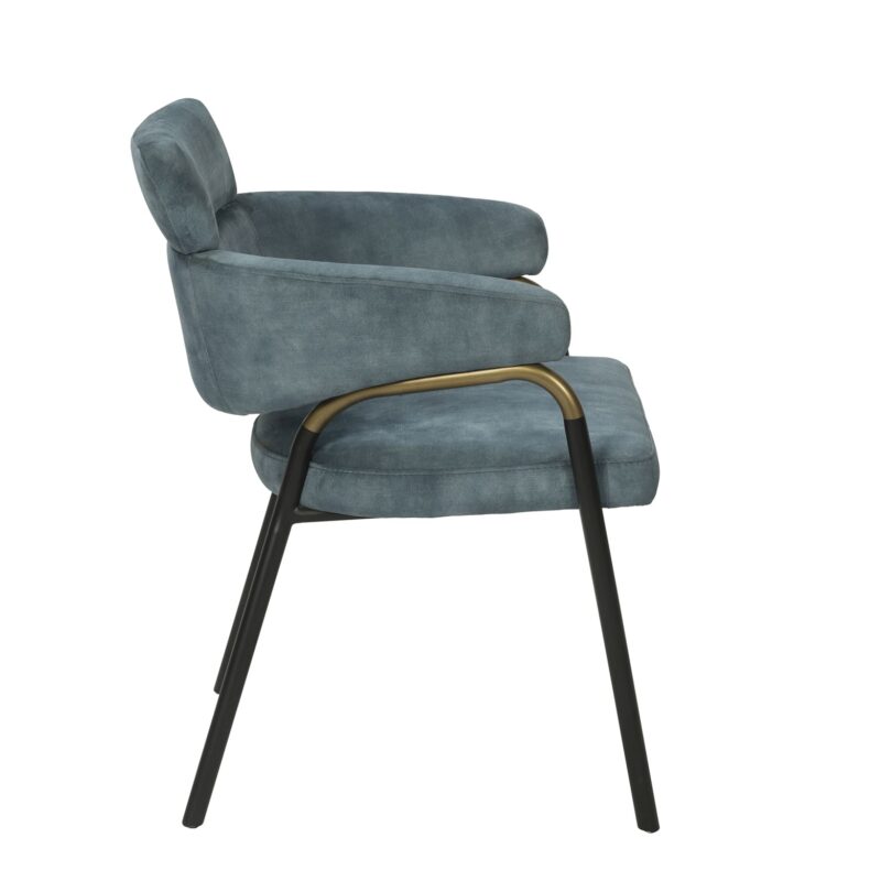Iron Dining Chair with Arched Support Arms | CH039