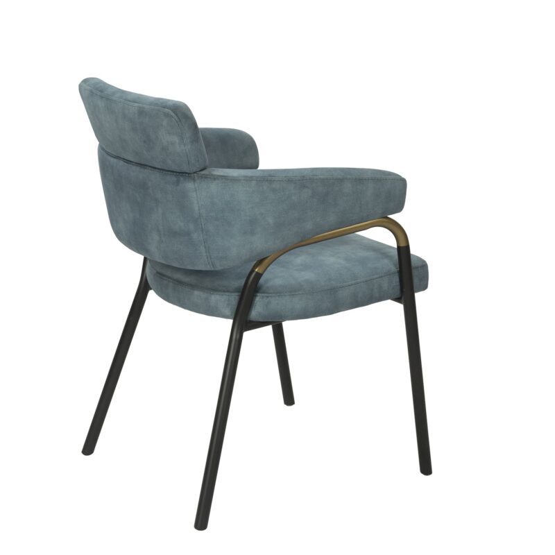 Iron Dining Chair with Arched Support Arms | CH039