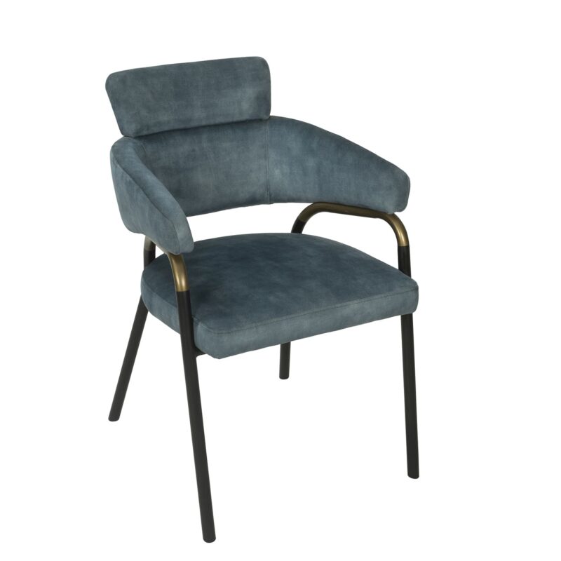 Iron Dining Chair with Arched Support Arms | CH039
