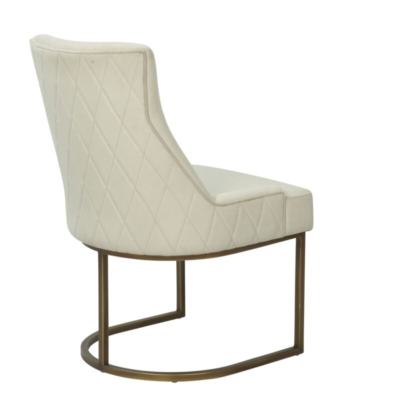 Iron Dining Chair with Curved Base Support Frame | CH049