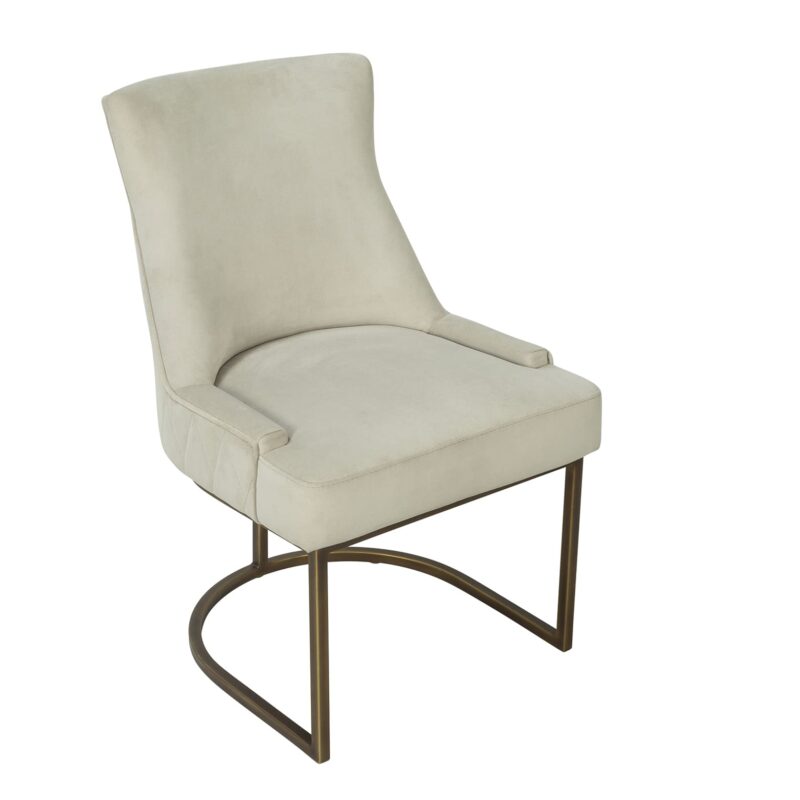 Iron Dining Chair with Curved Base Support Frame | CH049