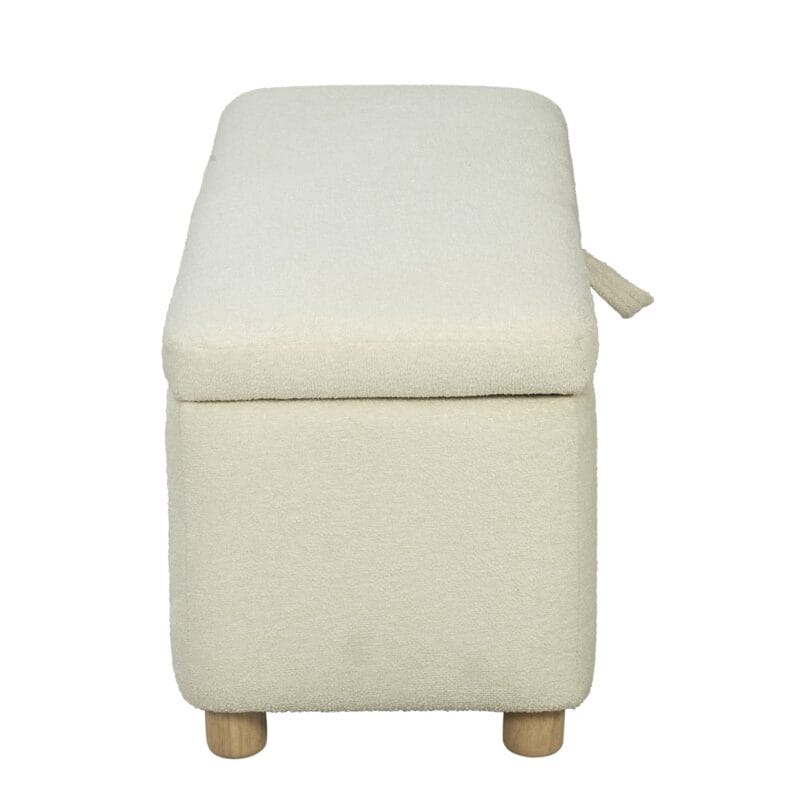 Upholstered Storage Bench with Soft-Close Hinged Lid